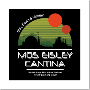 MOS EISLEY CANTINA SUNSET VINTAGE Posters and Art